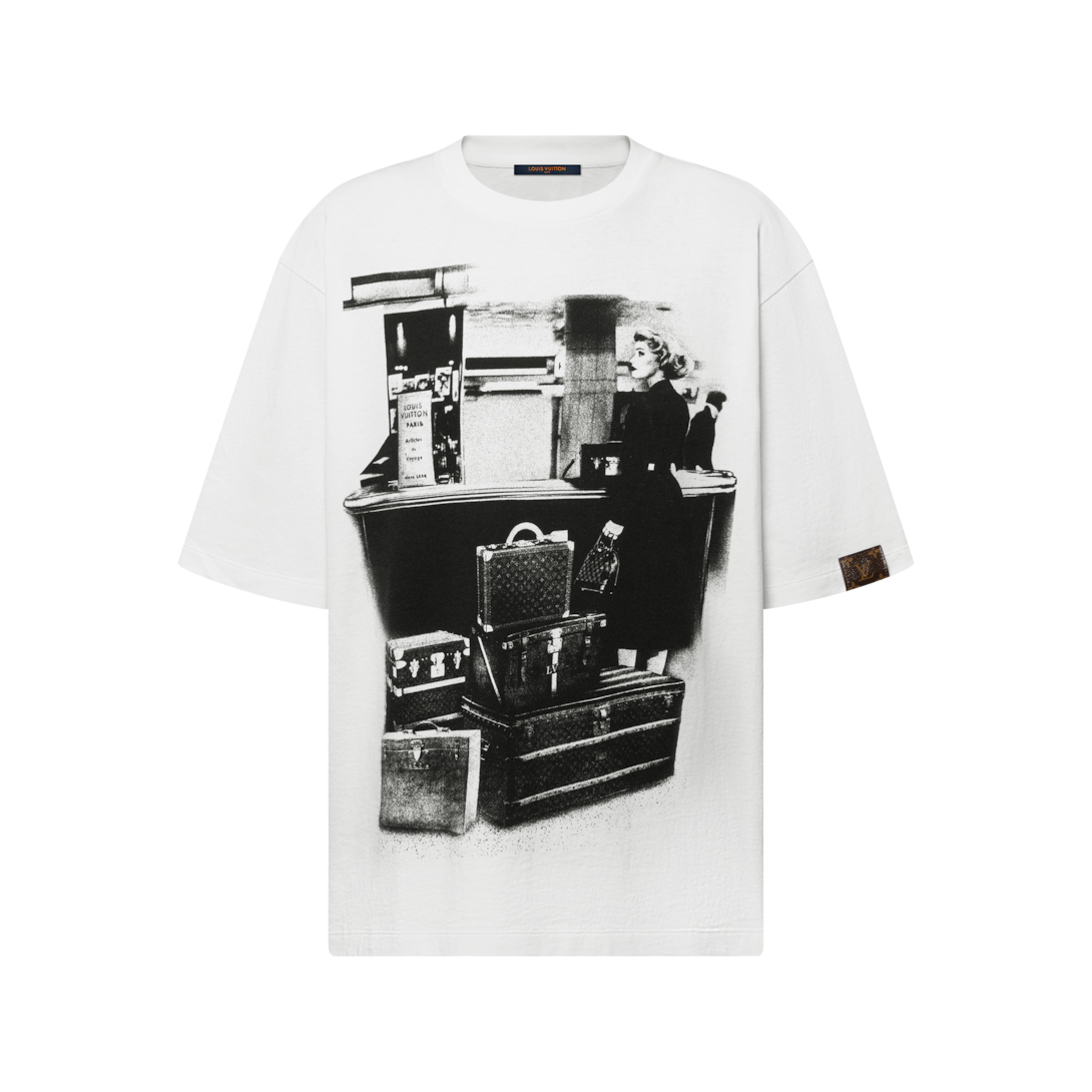 ルイヴィトン tシャツ 白 trunkプリント Traveller Trunk Print T-Shirt - Ready to Wear | LOUIS VUITTON